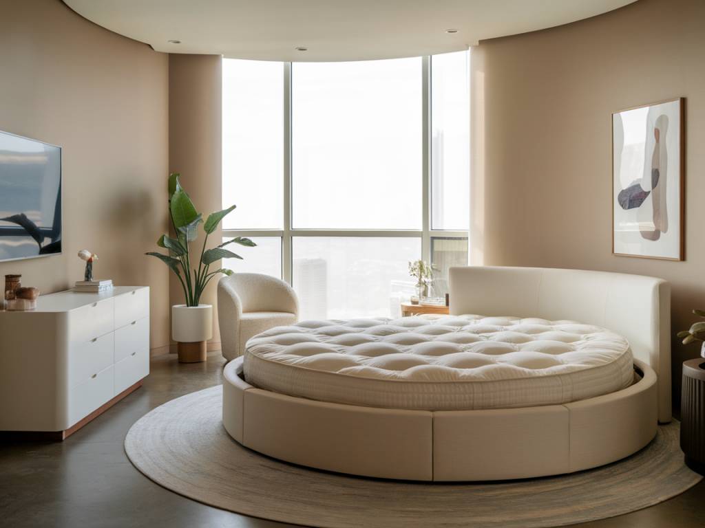 Lit rond : comment l’intégrer dans sa chambre avec style